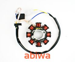 CEWKI ISKROWNIKA (STATOR) 8-ZWOJOWE SYM MIO 50CCM 4T