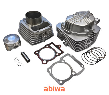 CYLINDER + GŁOWICA KPL. CG250CCM (67mm) + POKRYWA ZAWORÓW,  POWIETRZE - typu ZONGSHEN