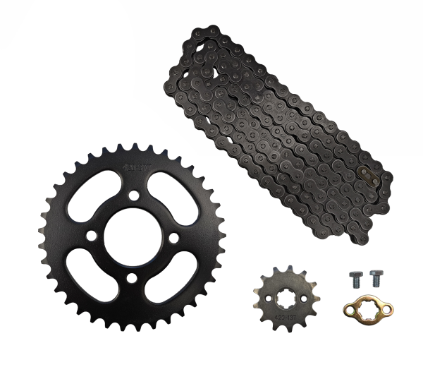 ZESTAW NAPĘDOWY ATV 70/125 (ZĘBATKI 13z/37z(48MM) + ŁAŃCUCH 420-130L)