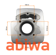 CYLINDER KPL. ATV 250 (69MM) - POWIETRZE BASHAN - 7