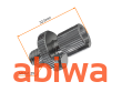 ŚRUBA REGULACJI LINKI NACIĄG DŹWIGNI HAMULCA M10x1,25 ATV, 4T, GN125, SREBRNA - 2