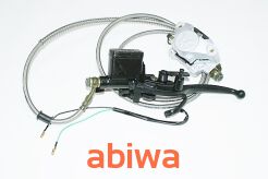 ZACISK HAMULCA TYŁ KPL. Z POMPKĄ ,DŹWIGNIĄ  ATV-150-250 CCM+PRZEWÓD HAM. ANH