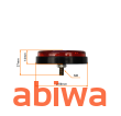 ODBLASK OKRĄGŁY CZERWONY - M6 śr.6cm HOMOLOGACJA - 2