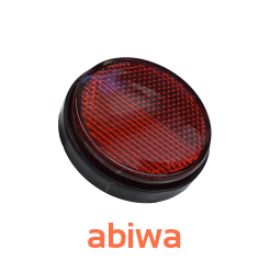 ODBLASK OKRĄGŁY CZERWONY - M6 śr.6cm HOMOLOGACJA