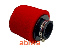 FILTR POWIETRZA GĄBKOWY 38mm - CZERWONY