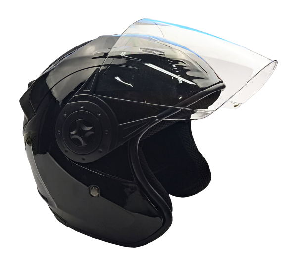KASK MD-209 OTWARTY CZARNY XS (CE)