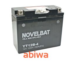 AKUMULATOR 12V YT12B-4 NOWELBAT AGM FA (fabrycznie zalany) 10Ah 150A