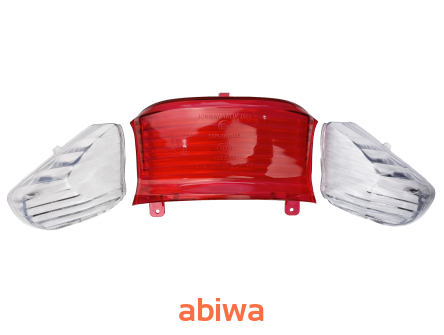 KLOSZE LAMPY TYŁ KPL.  WILGA, COLIBER, VAPOR, DELFIN, ROMET 727 - białe kierunkowskazy HOMOLOGACJA