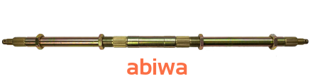 OŚ KOŁA TYŁ ATV 150-200 Z NAKRĘTKAMI - DŁUGOŚĆ CAŁKOWITA 740mm