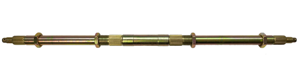 OŚ KOŁA TYŁ ATV 150-200 Z NAKRĘTKAMI - DŁUGOŚĆ CAŁKOWITA 740mm