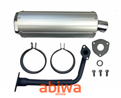 TŁUMIK ALUMINIOWY TUBA KPL. (dł.tuby 31,5cm) 4T, GY6, skuter