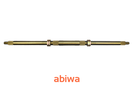 OŚ KOŁA TYŁ ATV 150 - 200ccm Z NAKRĘTKAMI - DŁUGOŚĆ CAŁKOWITA 727 mm, M16