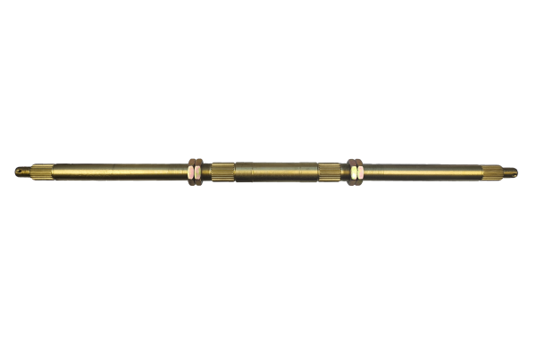OŚ KOŁA TYŁ ATV 150 - 200ccm Z NAKRĘTKAMI - DŁUGOŚĆ CAŁKOWITA 727 mm, M16