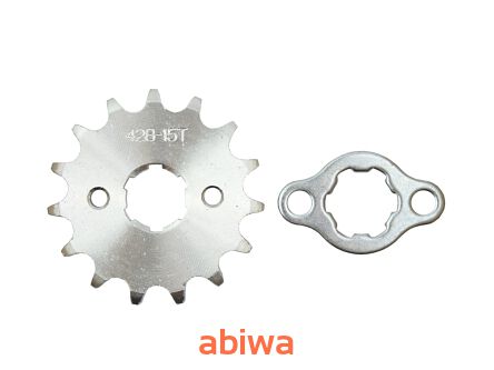 ZĘBATKA ZDAWCZA PRZÓD 428 15 ZĘBÓW + ZABEZPIECZENIE (ŚR.20 mm) 150 CCM, ATV, CROSS