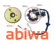 KOŁO MAGNESOWE (MAGNETO) + CEWKI ISKROWNIKA (STATOR) 2T 7 cewek (stożek 13 mm - 17 mm) - 4