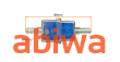 FILTR PALIWA - UNIWERSALNY - FAST FLOW wężyk 6mm NIEBIESKI Z MAGNESEM - 2