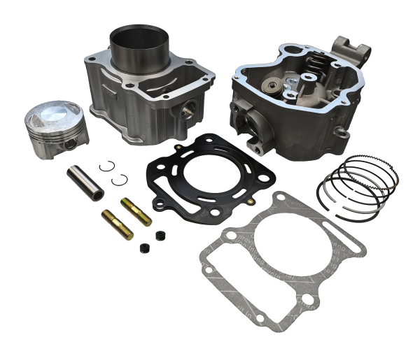 CYLINDER + GŁOWICA KPL.  ATV 250CCM (67mm) - CIECZ