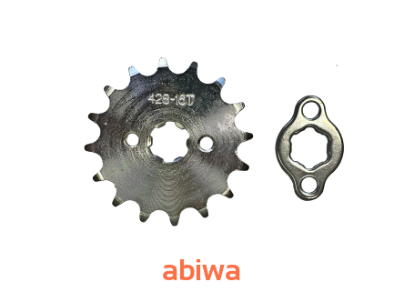 ZĘBATKA ZDAWCZA PRZÓD 428 16 ZĘBÓW + ZABEZPIECZENIE (ŚR.17 mm) ATV, CROSS