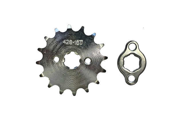 ZĘBATKA ZDAWCZA PRZÓD 428 16 ZĘBÓW + ZABEZPIECZENIE (ŚR.17 mm) ATV, CROSS