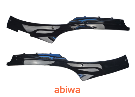 OSŁONA BOCZNA DOLNA LEWA+PRAWA (WILGA,VAPOR) CZARNA