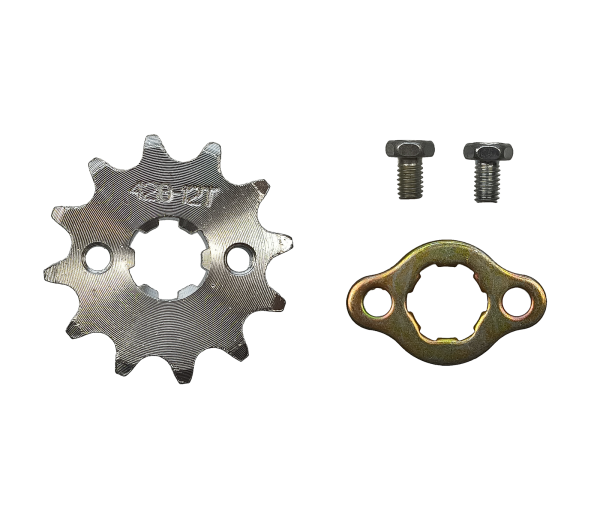 ZĘBATKA ZDAWCZA PRZÓD 420 12 ZĘBÓW + ZABEZPIECZENIE (ŚR.17mm)