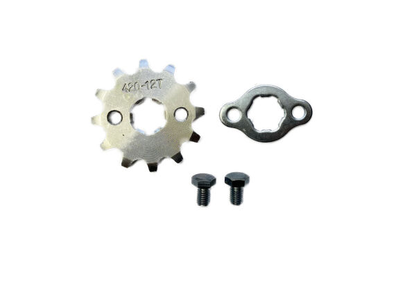 ZĘBATKA ZDAWCZA PRZÓD 420 12 ZĘBÓW + ZABEZPIECZENIE (ŚR.17mm)