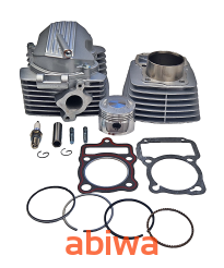 CYLINDER + GŁOWICA KPL. 4T 150CCM (62mm) - ROMET ZETKA ze świecą zapłonową