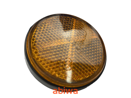 OUTLET ODBLASK OKRĄGŁY POMARAŃCZOWY - M6 śr. 6cm OUTLET