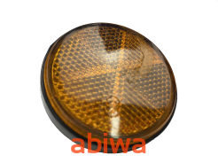 OUTLET ODBLASK OKRĄGŁY POMARAŃCZOWY - M6 śr. 6cm OUTLET