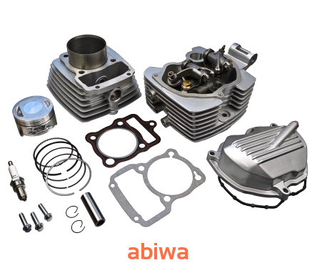 CYLINDER + GŁOWICA KPL. ATV 200CCM (63,4mm) + POKRYWA ZAWORÓW, POWIETRZE
