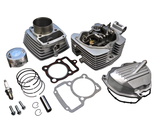 CYLINDER + GŁOWICA KPL. ATV 200CCM (63,4mm) + POKRYWA ZAWORÓW, POWIETRZE