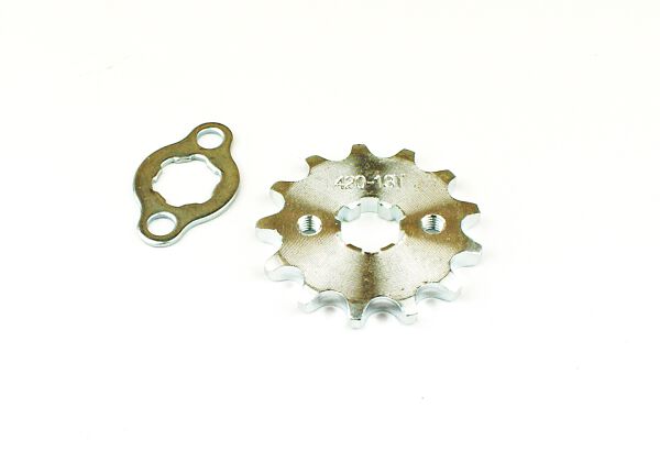 ZĘBATKA ZDAWCZA PRZÓD 420 13 ZĘBÓW + ZABEZPIECZENIE (ŚR.17mm)