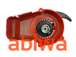 SZARPAK - POCKET BIKE - pokrywa aluminium CZERWONY - 3