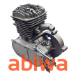 SILNIK KOMPLETNY 2T ROWEROWY 80CC - ZESTAW - 2