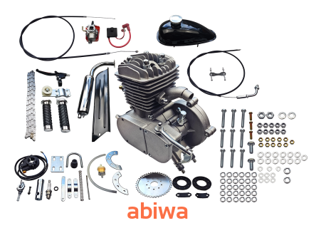 SILNIK KOMPLETNY 2T ROWEROWY 80CC - ZESTAW