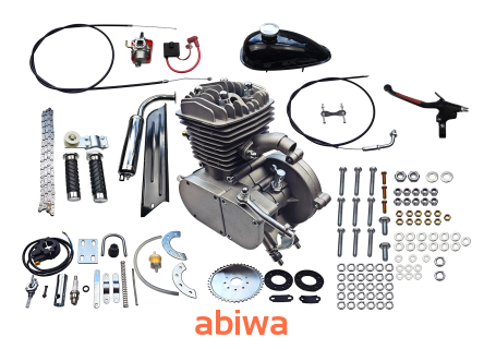 SILNIK KOMPLETNY 2T ROWEROWY 80CC - ZESTAW