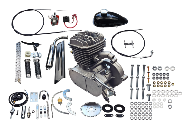 SILNIK KOMPLETNY 2T ROWEROWY 80CC - ZESTAW