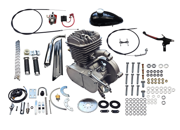 SILNIK KOMPLETNY 2T ROWEROWY 80CC - ZESTAW