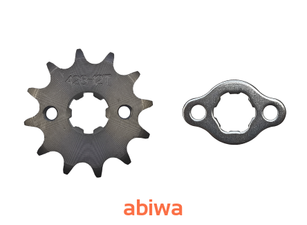 ZĘBATKA PRZÓD ATV 428-12 Z + ZABEZPIECZ (ŚR.17 mm)