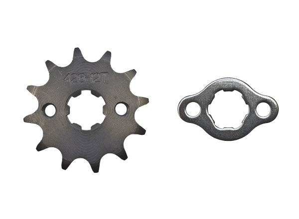 ZĘBATKA PRZÓD ATV 428-12 Z + ZABEZPIECZ (ŚR.17 mm)