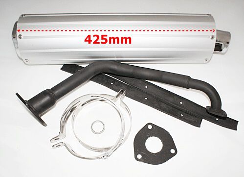 TŁUMIK ALUMINIOWY TUBA-KPL-(dł.tuby 44,5cm) 125CCM