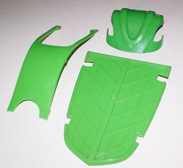 OSŁONY PLASTIKOWE ATV150 KPL.3SZT ZIELONE