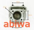 CYLINDER + GŁOWICA KPL. 4T GY6 80CCM (47mm) - BEZ ODPOWIETRZENIA - DUŻY ZESTAW - ANH - 9
