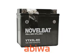 AKUMULATOR 12V YTX5L-BS NOWELBAT AGM FA (fabrycznie zalany) 4Ah 80A