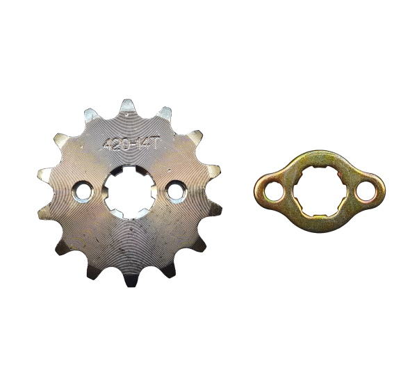 ZĘBATKA ZDAWCZA PRZÓD 420 14 ZĘBÓW + ZABEZPIECZENIE (ŚR.17mm)