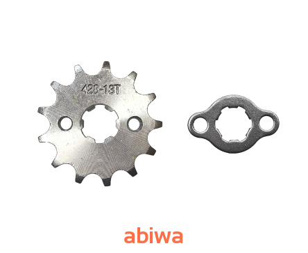 ZĘBATKA ZDAWCZA PRZÓD 428 13 ZĘBÓW + ZABEZPIECZENIE (ŚR.17 mm) ATV, CROSS