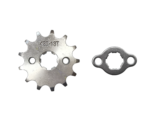 ZĘBATKA ZDAWCZA PRZÓD 428 13 ZĘBÓW + ZABEZPIECZENIE (ŚR.17 mm) ATV, CROSS